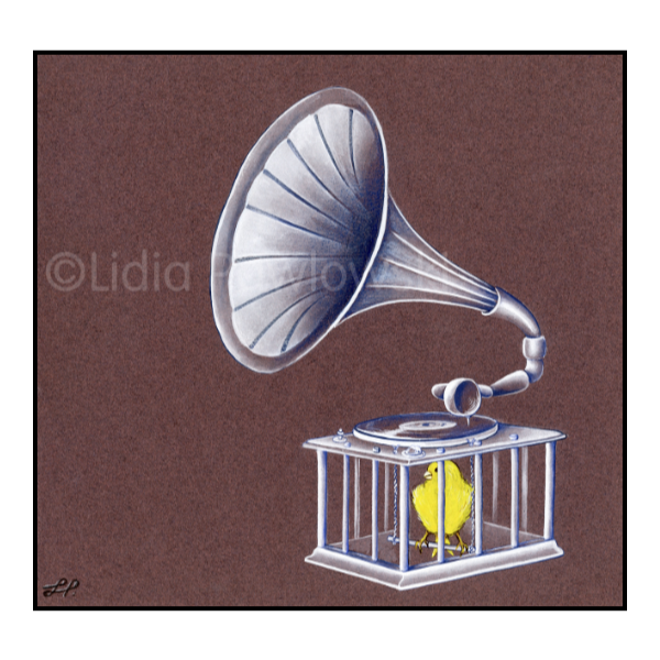 Cabaret #4, Illustration, Acrylic on Paper