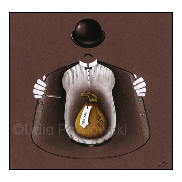 Cabaret #7, Illustration, Acrylic on Paper